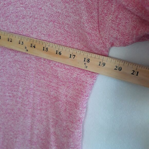 Gap Sweater Women XS  Pink Rounded Hem  Soft Long Sleeve Boat Neck Side Slits - Picture 8 of 12